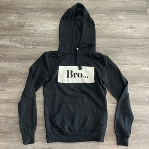 CHRLDR Bro Pullover Hoodie in Black
